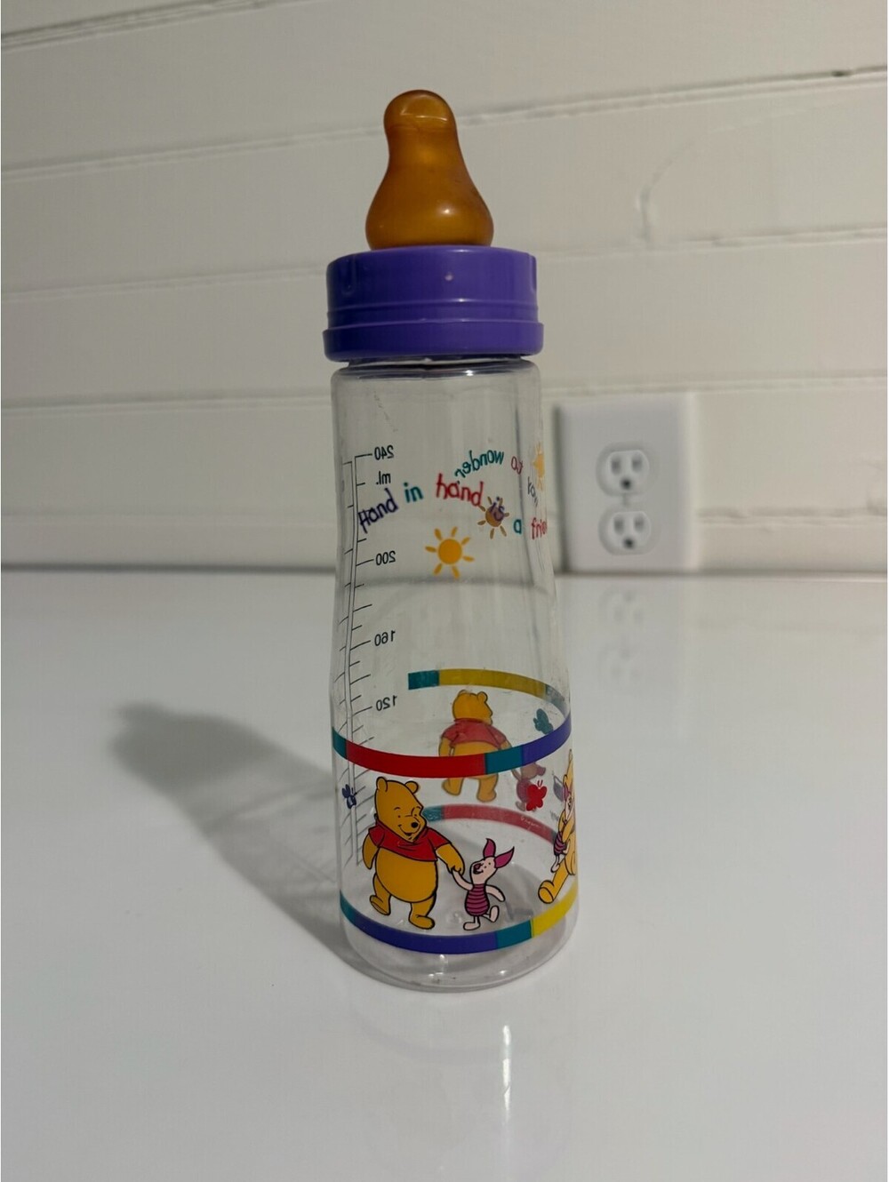 Vintage Winnie the Pooh The First Years 8oz Bottle